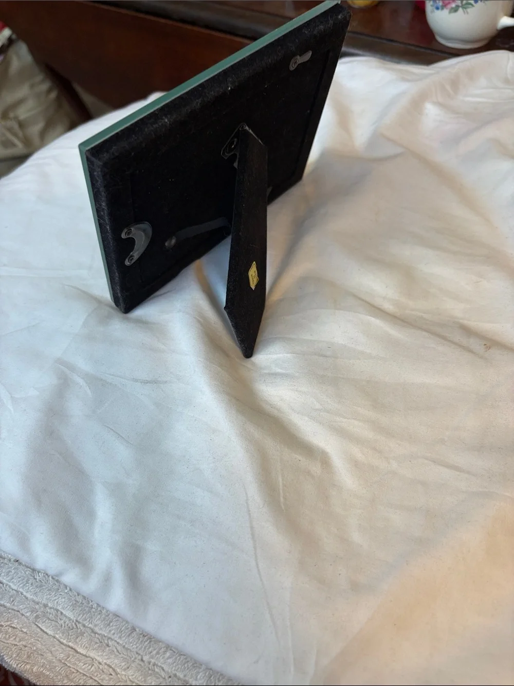 Modern Beveled Glass Picture Frame in Gray